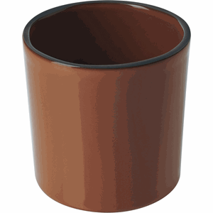 Стакан «Карактэр»; керамика; 220мл; D=8,H=8см; коричневый 