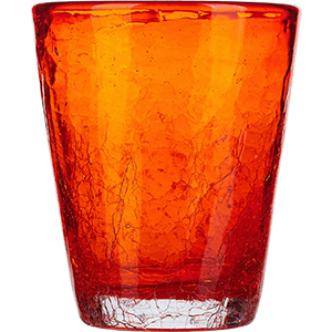 Стакан «Колорс»; стекло; 310мл; оранжевый 