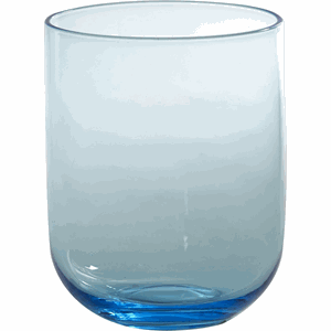 Стакан «Модерн»; стекло; 395мл; D=7.7,H=9.1см; голубой