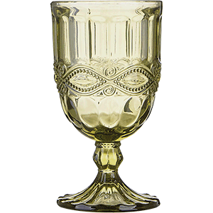 Бокал для вина; стекло; 220мл; H=144мм; оливковый 