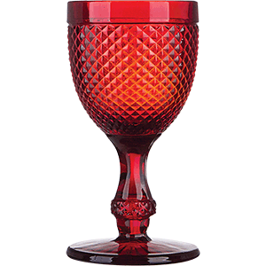 Бокал для вина; стекло; 280мл; D=88,H=165мм; красный