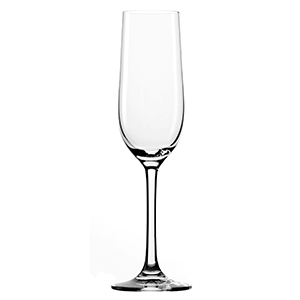 Бокал для шампанского флюте «Классик лонг лайф»; хрустальное стекло; 190 мл; диаметр=65, высота=219 мм; прозрачный