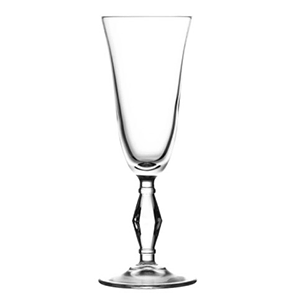 Бокал для шампанского флюте «Ретро»; стекло; 190 мл; диаметр=70, высота=214 мм; прозрачный