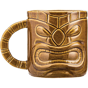 Кружка пивная «Тики»; керамика; 450мл; коричневый 