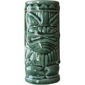 Стакан для коктейлей «Тики»; керамика; 350мл; D=65,H=152мм; зеленый