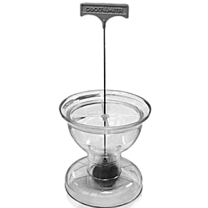 Устройство для приг.слоистых коктейлей; пластик; диаметр=12, высота=26 см.; прозрачный