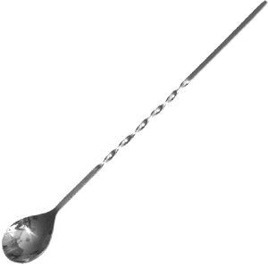 Ложка барменская «Проотель»; сталь; длина=300/50, ширина=35 мм; металлический