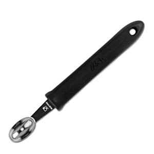 Нож-нуазетка «Овал»; сталь,полипропилен; диаметр=28/10, высота=10, длина=165 мм; цвет: черный