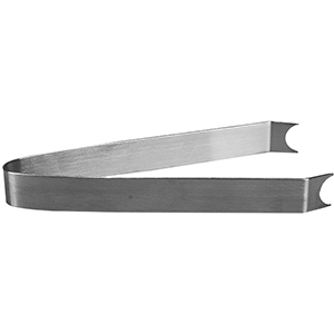 Щипцы для льда «Проотель»; сталь нержавеющая; длина=130/15, ширина=15 мм; металлический