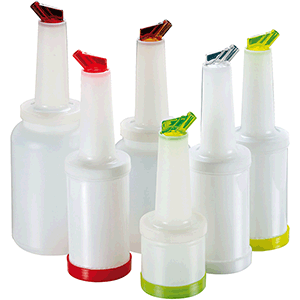 Емкость для сока с лейкой; пластик; 2.5л; D=12.5,H=39см; белый