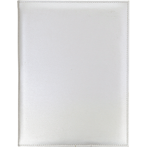 Папка-меню на винтах; кожезаменитель; длина=32, ширина=25 см.; серебряные