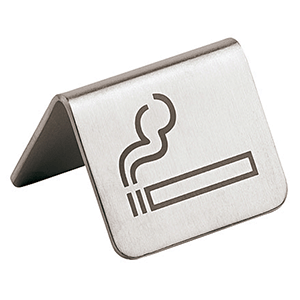 Табличка «Можно курить»; сталь нержавеющая; высота=3.5, длина=5.5, ширина=5 см.; хромиров.