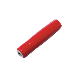 Насадка-декоратор для сифона; пластик,металл; диаметр=14, длина=63 мм; красный,металлический