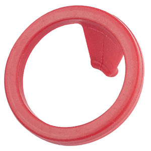 Прокладка для сифона; резина; диаметр=45, высота=25 мм; красный