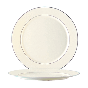 Тарелка пирожковая «Рисепшн»; стекло; диаметр=15.5, высота=1.5 см.; слоновая кость,серый