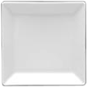 Тарелка квадратная «Классик»; материал: фарфор; длина=13, ширина=13 см.; белый