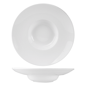 Тарелка глубокая «Кунстверк»; материал: фарфор; 80 мл; диаметр=16/6.5, высота=3.5 см.; белый