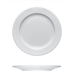 Тарелка мелкая «Карат»; материал: фарфор; диаметр=16, высота=12, длина=17, ширина=17 см.; белый