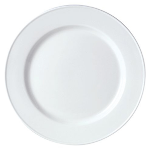 Тарелка мелкая «Симплисити вайт-Сли млайн»; материал: фарфор; диаметр=16 см.; белый