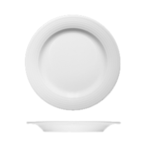 Тарелка пирожковая «Диалог»; материал: фарфор; диаметр=16, высота=1.5 см.; белый