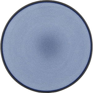 Тарелка мелкая «Экинокс»; фарфор; D=21.5, H=2.5см; синий