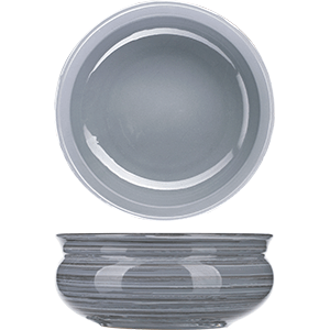 Тарелка глубокая «Пинки»; керамика; 500мл; D=14,H=6см; серый