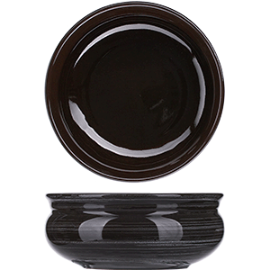 Тарелка глубокая «Маренго»; керамика; 500мл; D=14, H=6см; коричневый