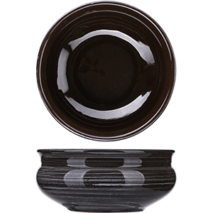 Тарелка глубокая «Маренго»; керамика; 800мл; D=16см; коричневый 