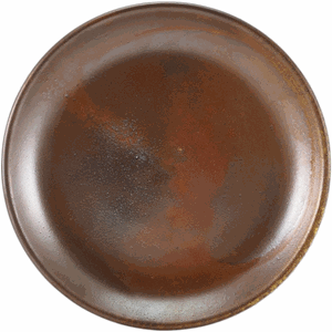 Тарелка мелкая «Рустик коппер»; фарфор; D=19см; коричневый ,красный