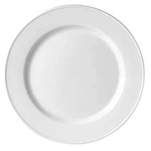 Тарелка мелкая «Симплисити вайт-Сли млайн»; материал: фарфор; диаметр=17.5 см.; белый