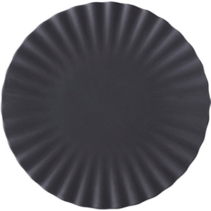 Тарелка «Пекое»;  керамика;  D=17,H=2см;  черный
