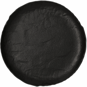 Тарелка мелкая «Вулкания»; фарфор; D=21см; черный