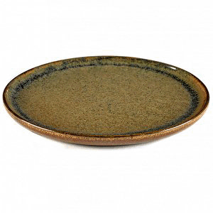 Тарелка «Серфис»; керамика; D=210,H=15мм; серый
