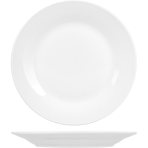 Тарелка мелкая «Коллаж»; материал: фарфор; диаметр=22.5 см.; белый