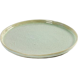Тарелка «Пьюр»; керамика; D=21.5см; зеленый