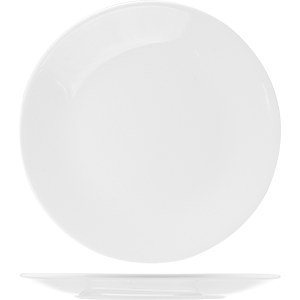 Тарелка мелкая «Монако Вайт»;  фарфор;  D=230,H=23мм;  белый