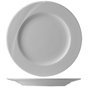 Тарелка мелкая «Атлантис»; материал: фарфор; диаметр=20, высота=1.8 см.; белый