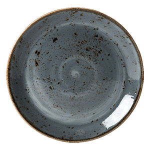 Тарелка мелкая «Крафт»; материал: фарфор; диаметр=202, высота=16 мм; синий