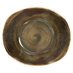 Тарелка глубокая «Крафт»; материал: фарфор; высота=23, длина=32, ширина=23 см.; коричневый