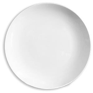Тарелка без борта мелкая «Кунстверк»; материал: фарфор; диаметр=22 см.; белый