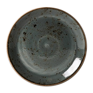 Тарелка мелкая «Крафт»; материал: фарфор; диаметр=23 см.; синий