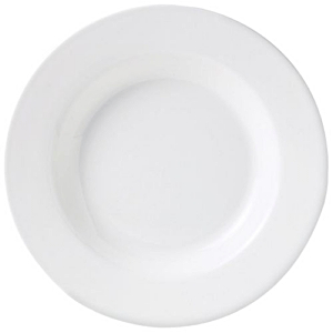 Тарелка для пасты «Симплисити вайт-Хармони»; материал: фарфор; 450 мл; диаметр=24, высота=4 см.; белый