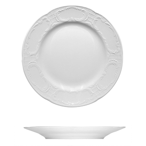 Тарелка мелкая «Моцарт»; материал: фарфор; диаметр=27 см.; белый