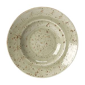 Тарелка для пасты «Крафт»; материал: фарфор; 390 мл; диаметр=270, высота=47 мм; зеленый