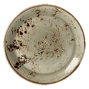 Тарелка мелкая «Крафт»; материал: фарфор; диаметр=30, высота=2 см.; зеленый