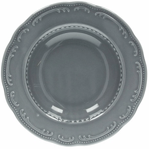 Тарелка глубокая «В.Виена Шарм»; фарфор; D=23см; серый