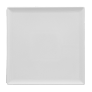 Тарелка квадратная «Анкара»; фарфор; L=25.5,B=25.5см; белый