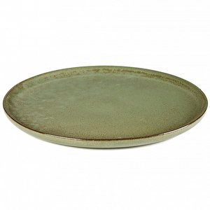 Тарелка «Серфис»; керамика; D=27,H=1.5см; зеленый
