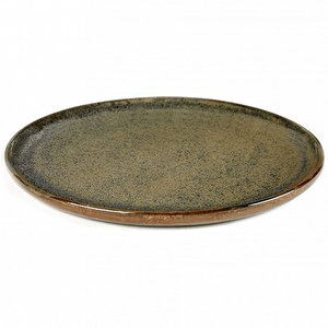 Тарелка «Серфис»; керамика; D=27,H=1.5см; серый