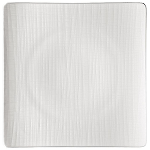 Тарелка квадратная; материал: фарфор; длина=31, ширина=31 см.; белый